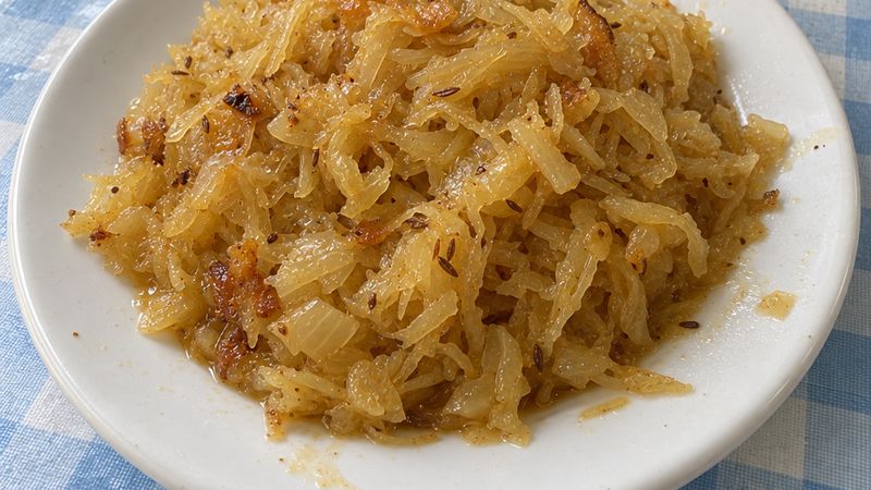 Kapusta zasmażana served in a Polish milk bar